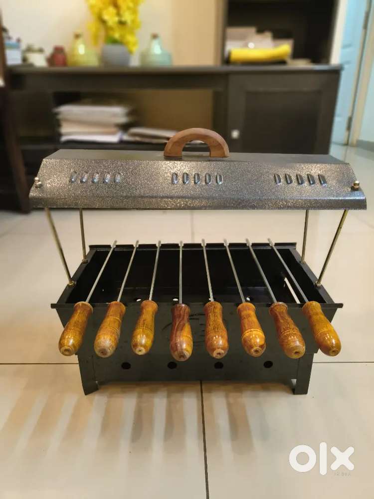 Barbeque Grill Set and Charcoal