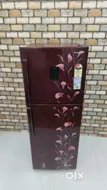 Samsung maroon colour flower model with touch display double door