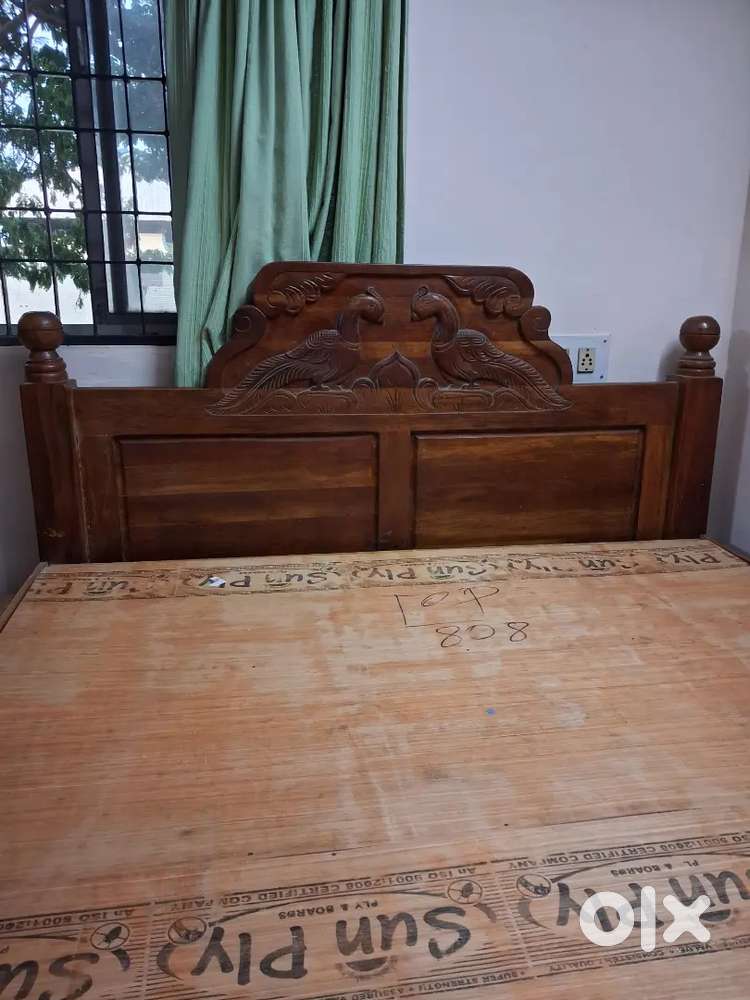Teakwood double cot