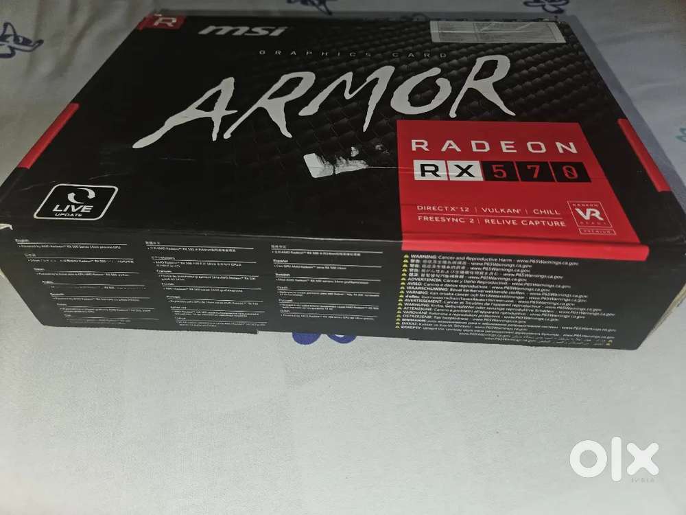 MSI RX 570 8GB ARMOR – Box + Bill – Gaming Beast   Not Mined  Clean
