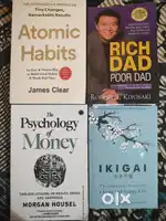 Rich Dad poor Dad , atomic Habits, Dark Psychology of Money books