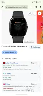 Just coroseca smart watch only one time use