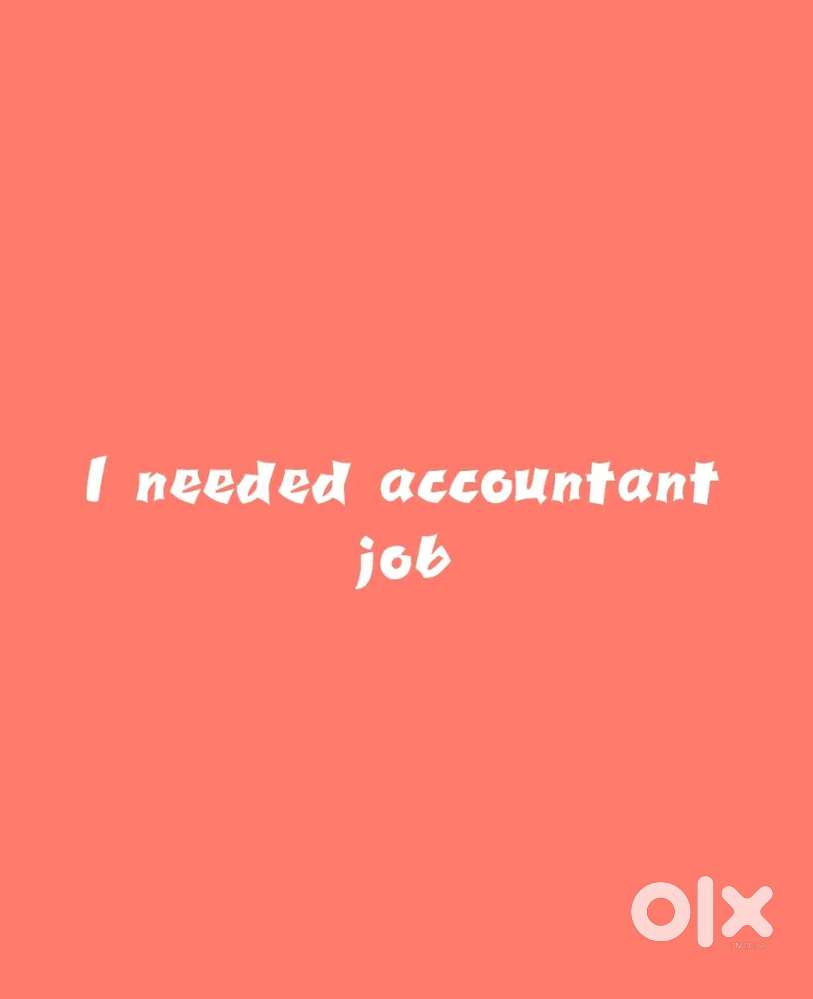 Needed accountant job