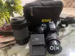 Nikon d3400 camera with 18-55mm and 70-300mm lens