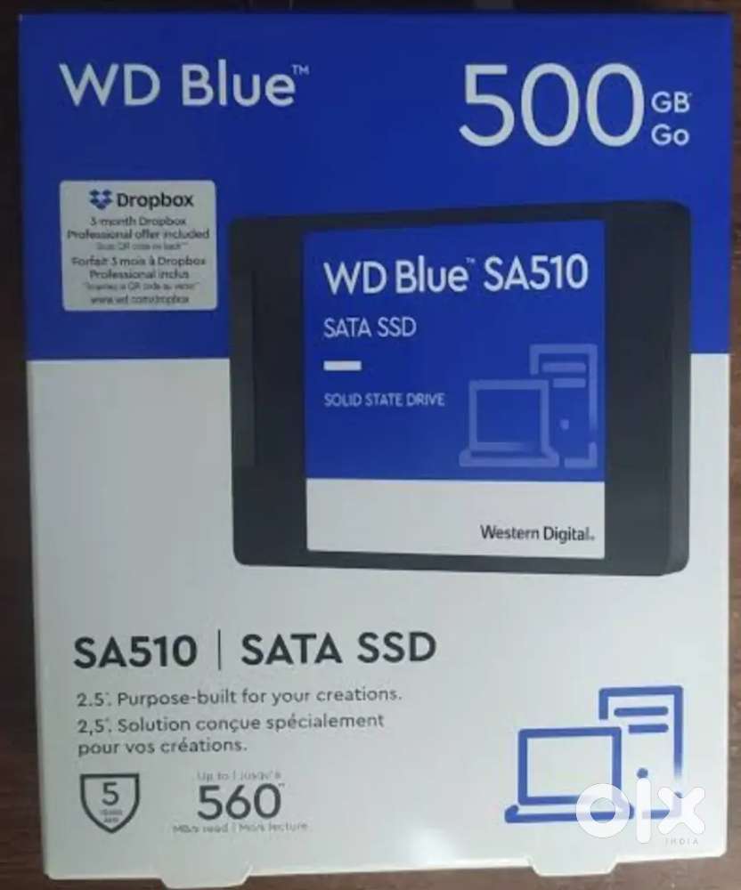 WD 500 GB SATA BLUE SSD (Seal Pack)