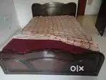 Queen size cot with mattress for sale