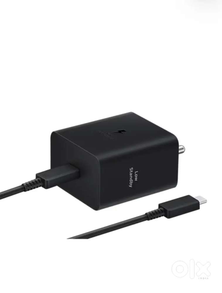 Samsung Type-C Charging Adapter  (45 W, Black) With Cable