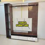 HAMZA FURNITURE New designer stylish look particle wood tv unit 6by6