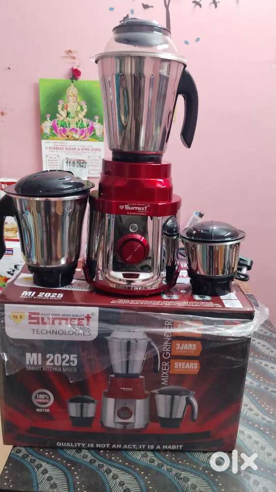 Sumeet mixie 3 jar 800 w heavy duty new pcs