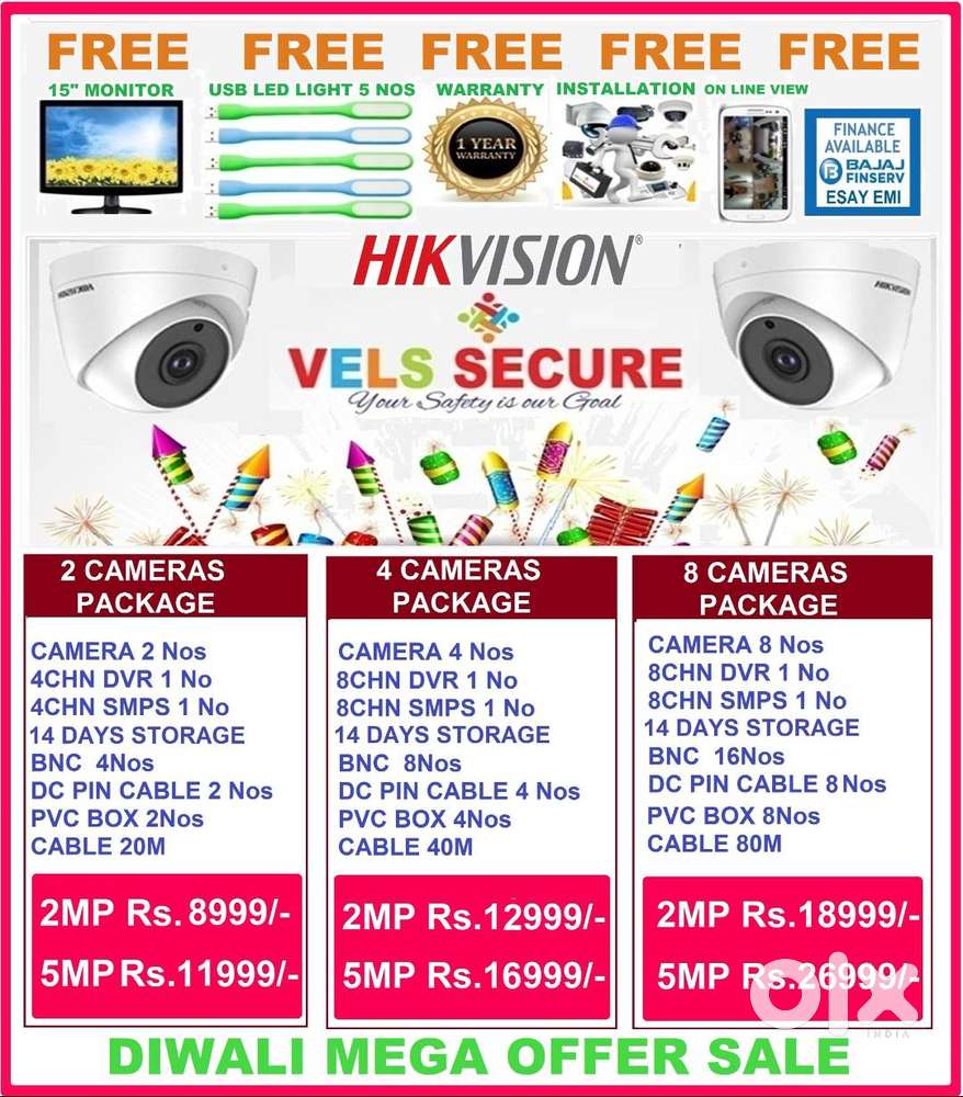 DIWALI ATHIRADI    OFFER  OF        HIKVISION CCTV CAMERA 2MP   DAY