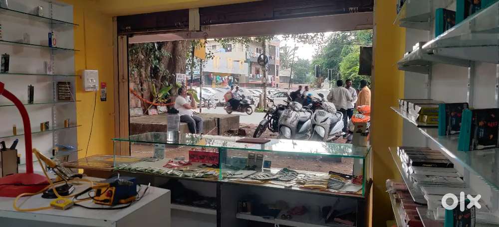 Mobile shop for rent 13000 and furnitures for sale counters