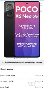 Poco x6 neo 5G