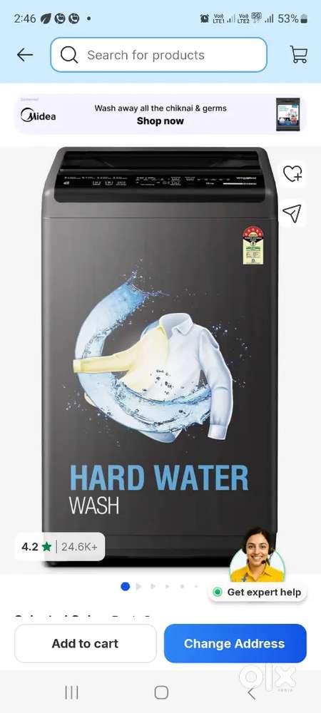 Whirlpool 7.5 kg fully automatic mashin
