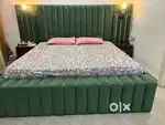 Bed with side tables
