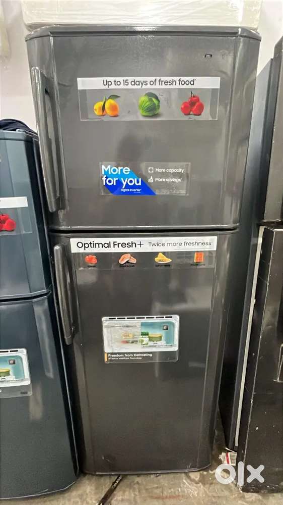 Double door fridge with warranty and good condition