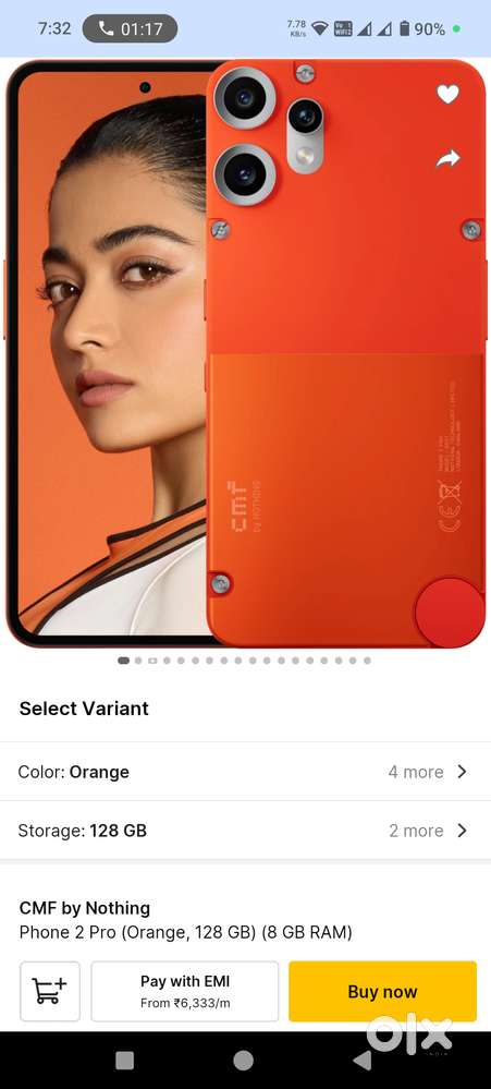 CMF phone 2pro 8/128 gb orenge colour