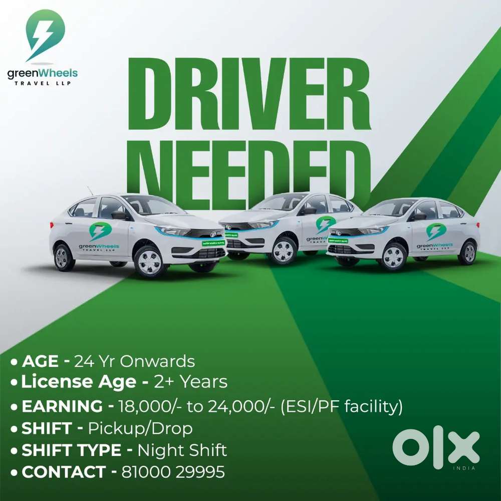 URGENT DRIVERS REQUIRED FOR IT SECTOR