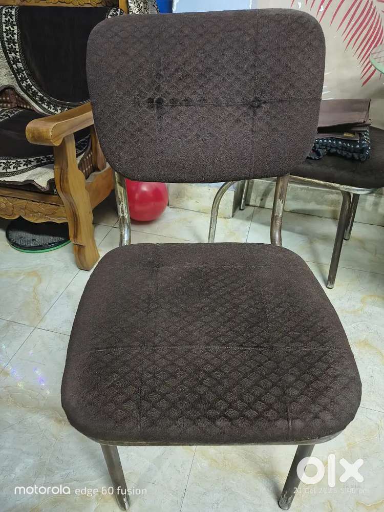 3 Comfortable Padded Chairs – Good Condition