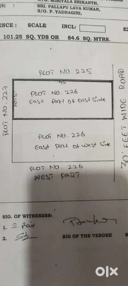 Chance property gatkeser main road near by