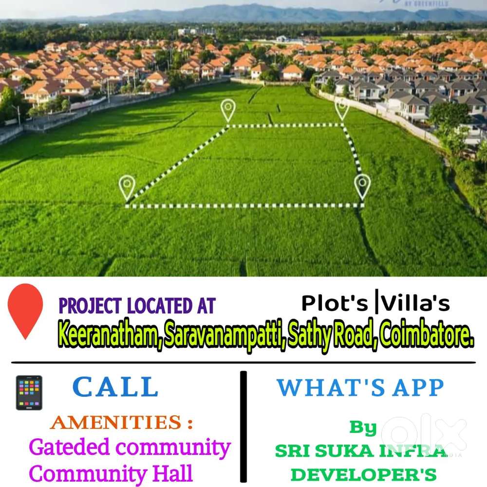 55 Acers Township project NORTH Facing Plots Sale