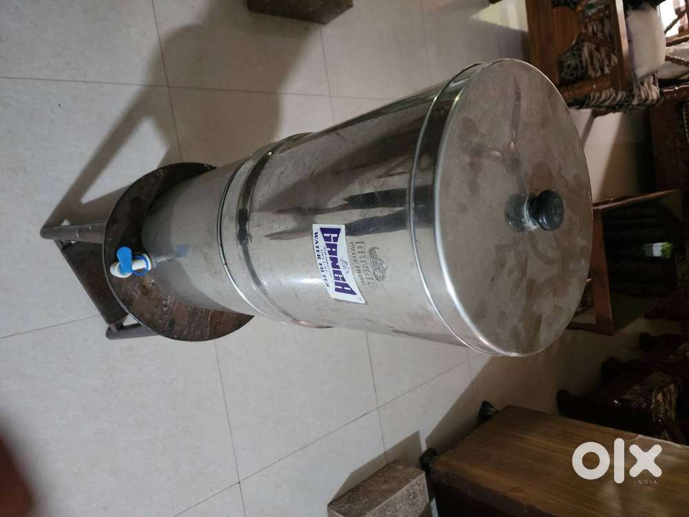 ONE USED GANGA BRAND STAINLESS STEEL(SALEM) WATER FILTER IS FOR SALE