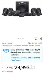 SONY & LOGITECH REAL 5.1 SOUNDBAR MUSIC SYSTEM HOME THEATRE SPEAKERS