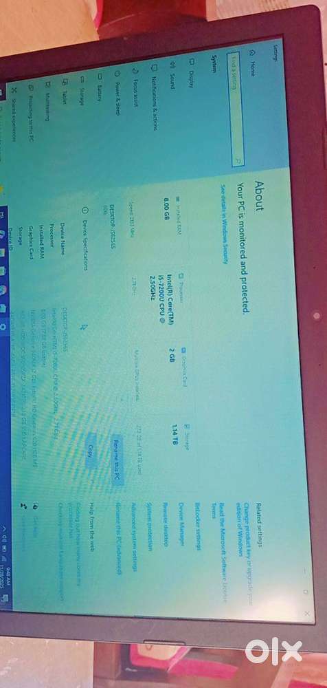 Lenovo laptop i5 7th gen Gaming laptop