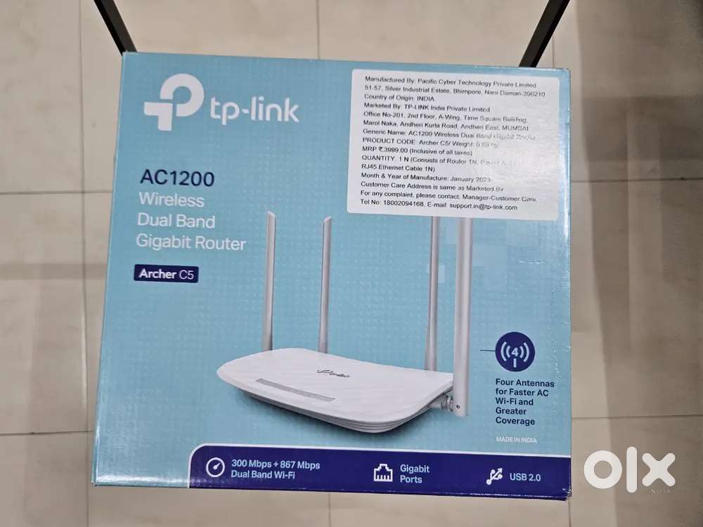 TP-Link Archer C5 Dual Band Wi-Fi Router (AC1200)