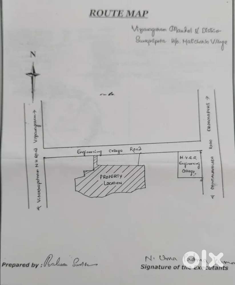 200 sq.yards Residencial plot for sale near MVGR collage