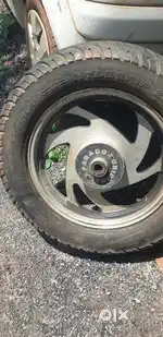 bullet macwheel front wheel 19 size and Back wheel size is 16 its