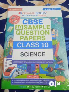 This is newly and fresh Oswal sample paper book used less than a 2 times with no pen and pencil mark...