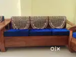 WOODEN SOFA 3+1+1
