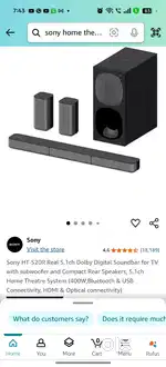 Sony home theatre ht-20r  400w