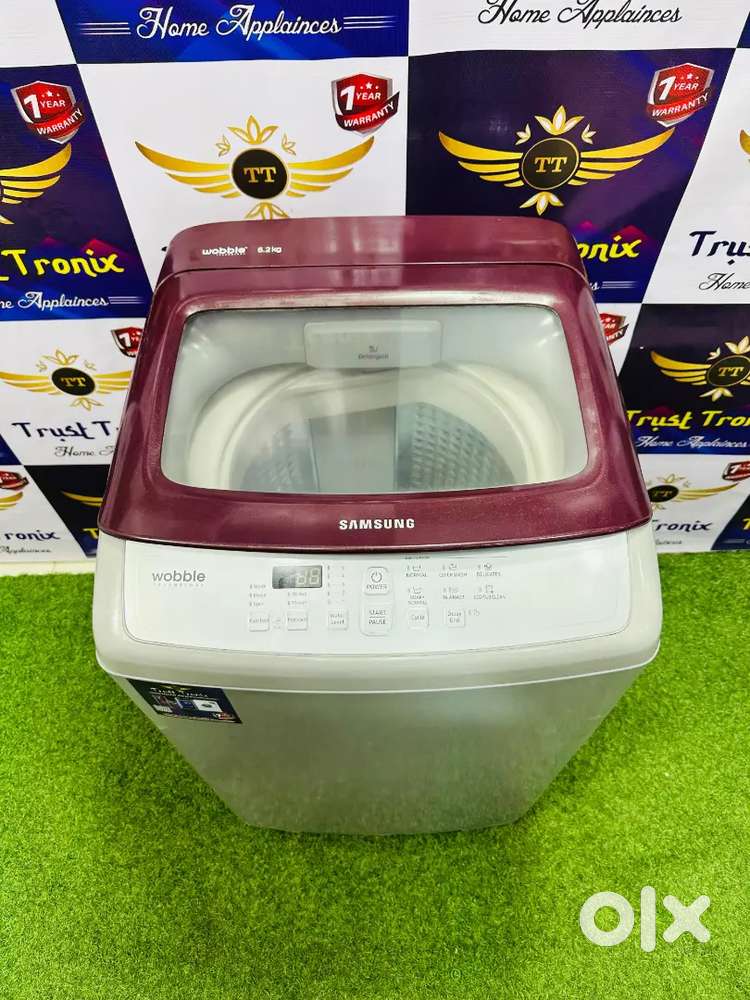 Red and Grey wobblen 6.2kg top load washing machine