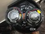 Car music system display and speakers