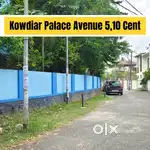Kowdiar Palace Avenue 5,10 Cent's Road Side Square Plot's
