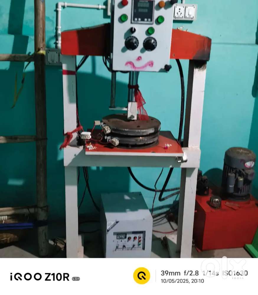 Paper plate machine urgent sale .