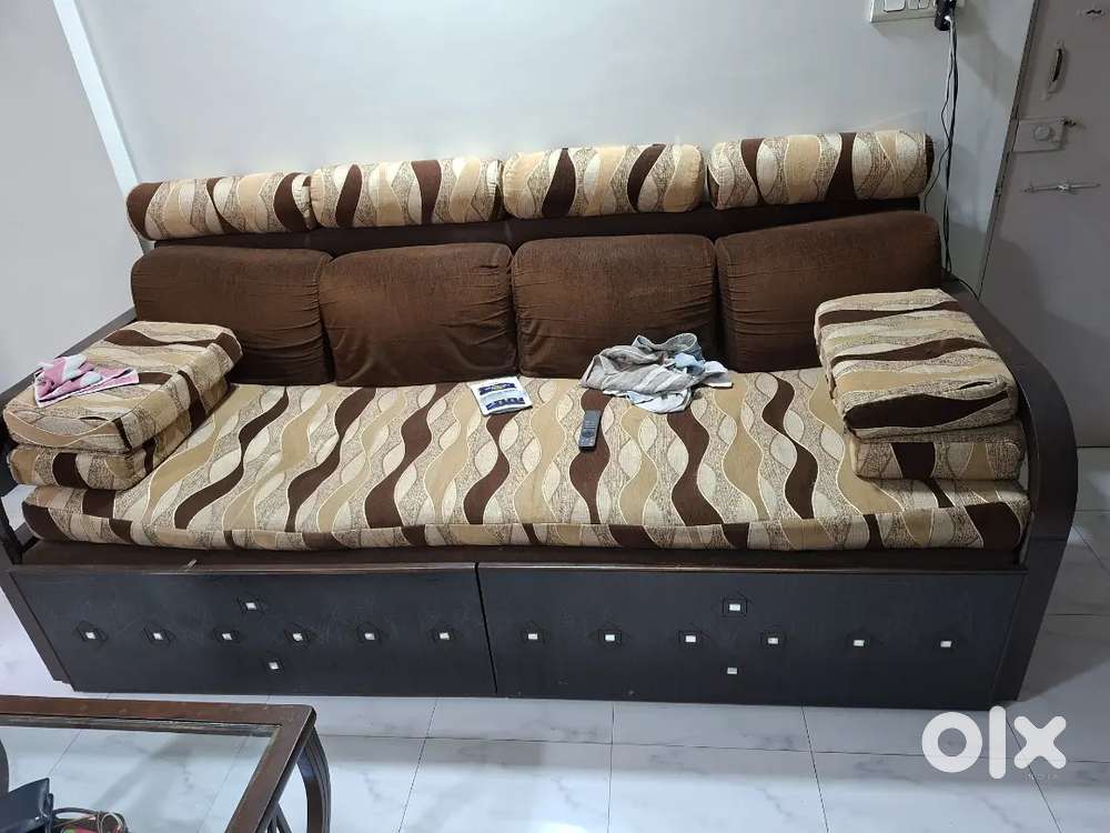 Sofa cum bed n dinning table