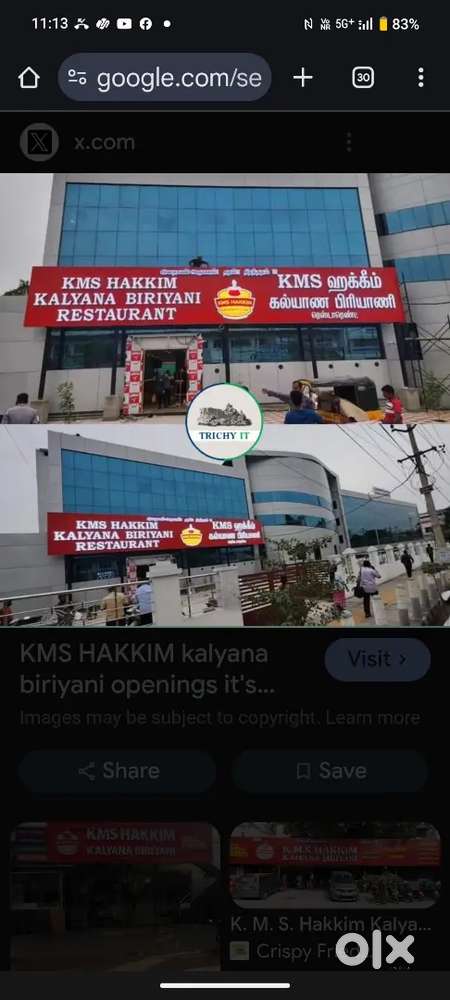 Singathope near kms biriyani shops for rent