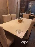 Italian marble Six Seater DINING TABLE