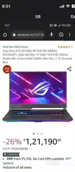 ASUS ROG Strix G15 Ryzen 9 | RTX 3050Ti | 16GB Ram | 1TB SSD