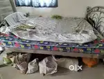 Steel bed and mattress combo