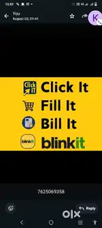 Hiring for bengalore blinkit delivery boy job