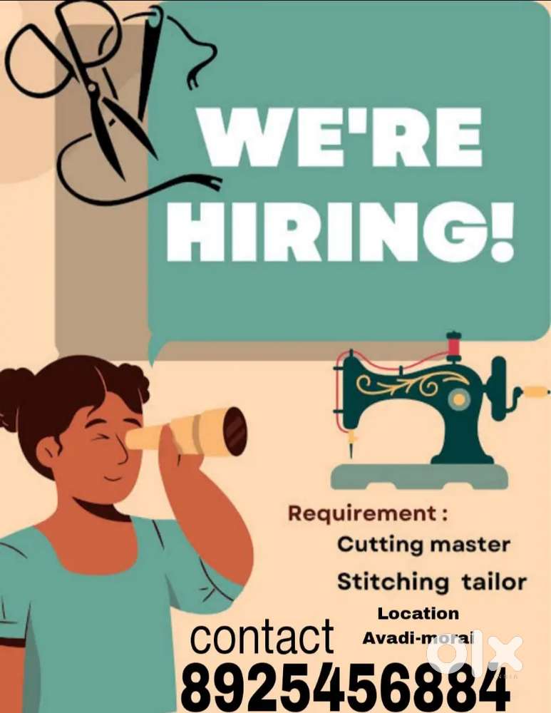 Want cutting master and blouse stitching