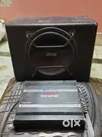 Pro sound 4 channel amplifier with base tube with box