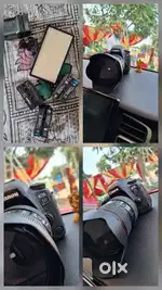 Canon 6d mark ii 24-105 lens original charjar DC light + 3 battery