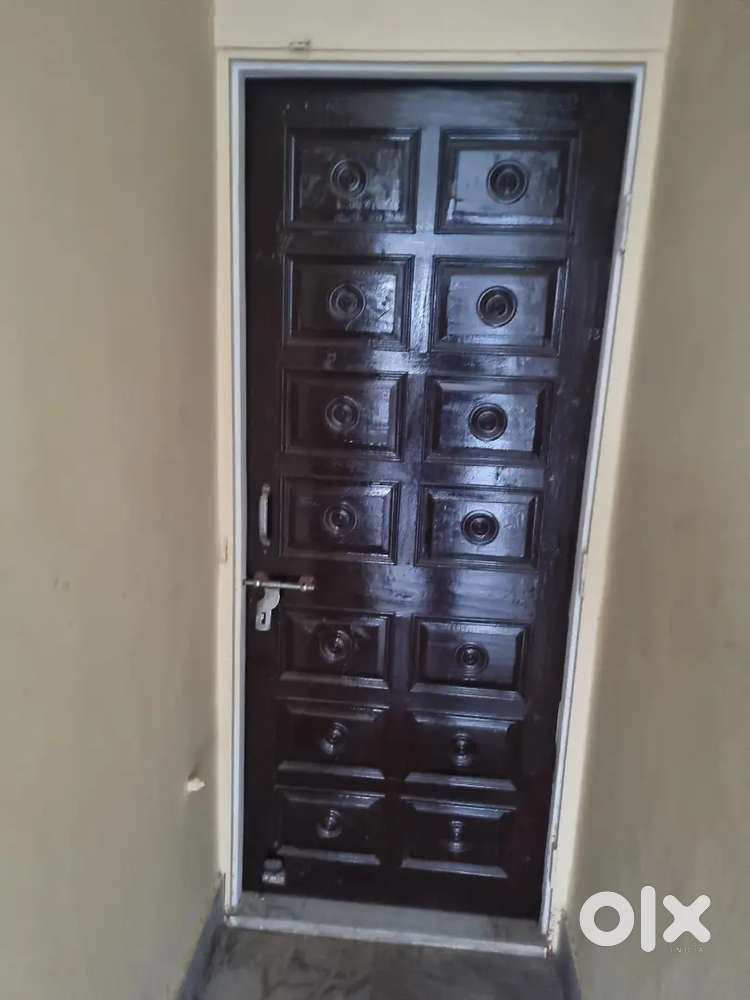 One room with kitchen for small family.