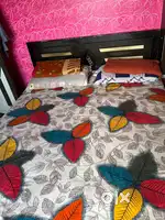 double bed with cotton double bed box mattress of 30 kgs