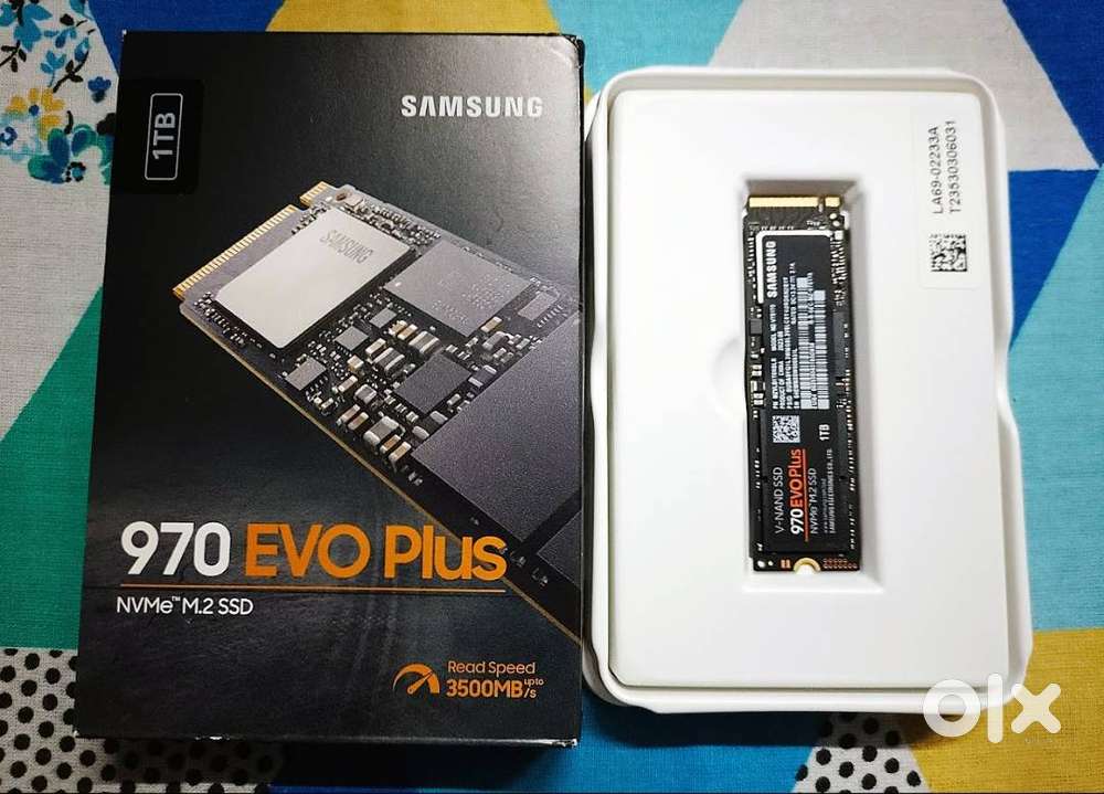 Samsung 970 Evo Plus SSD 1TB, DRAM Cache, 600 TBW, TLC, PCIe NVMe M.2