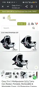 R for rabbit carry cot